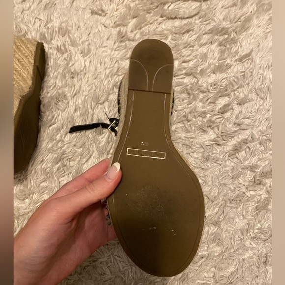 Marc Fisher Black and Gold Studded Espadrilles - Picture 8 of 8